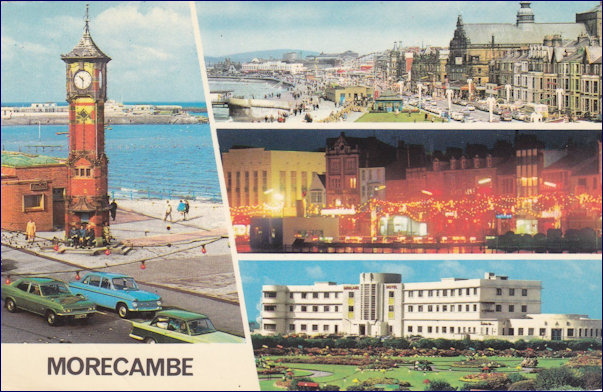 Multi postcard from Morecambe