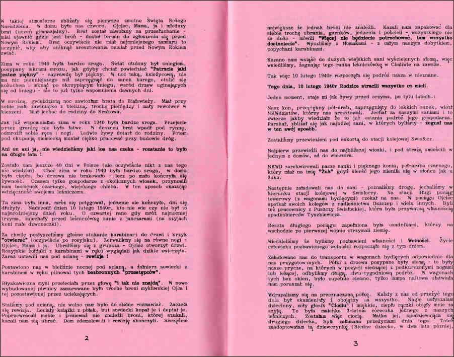Memoirs Pages 2 & 3
