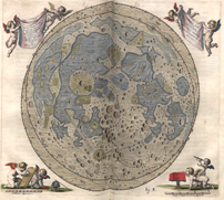 Image of the moon by Johannes Hevelius 1645