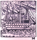Engraving of Ship