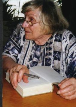 Anne signing books
