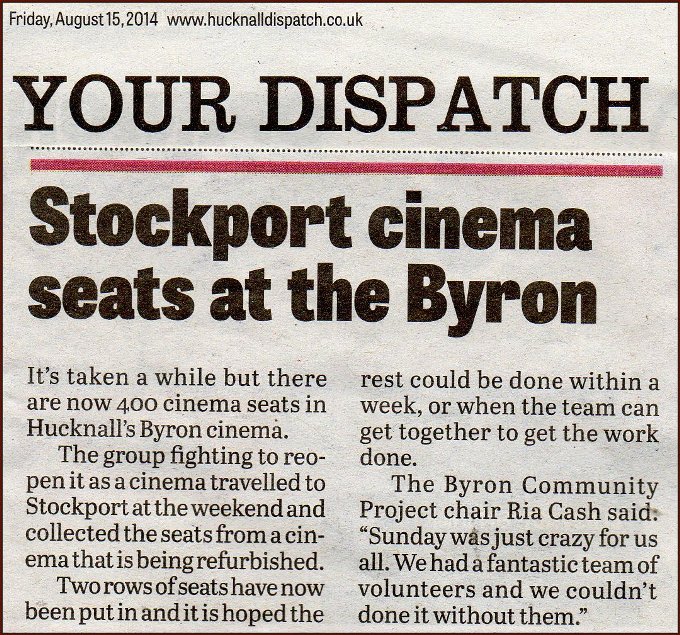 Seat have arrived Dispatch article