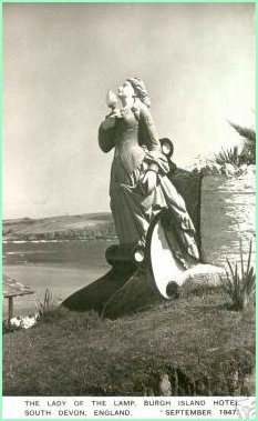 Lady of the Lamp at Burgh Island
