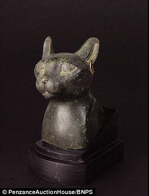 Ancient Egyptian bronze cat