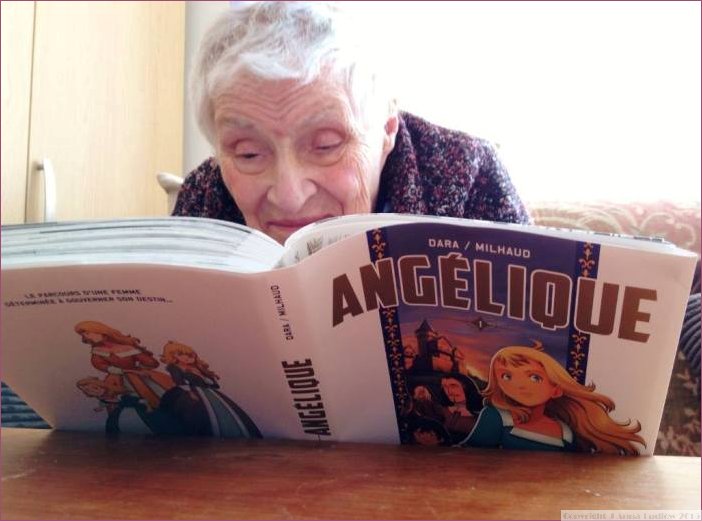 Anne Golon reading the Manga
