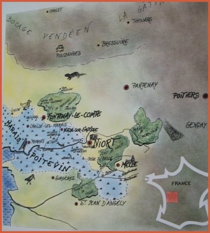 Map of Poitou