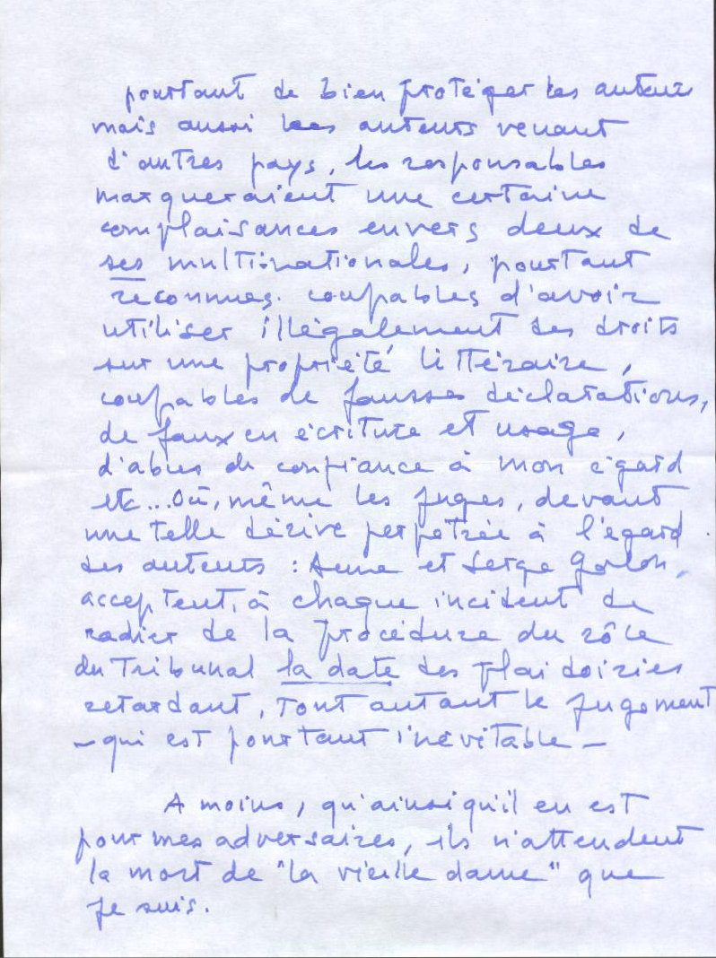 Page 2 Anne Golon Letter