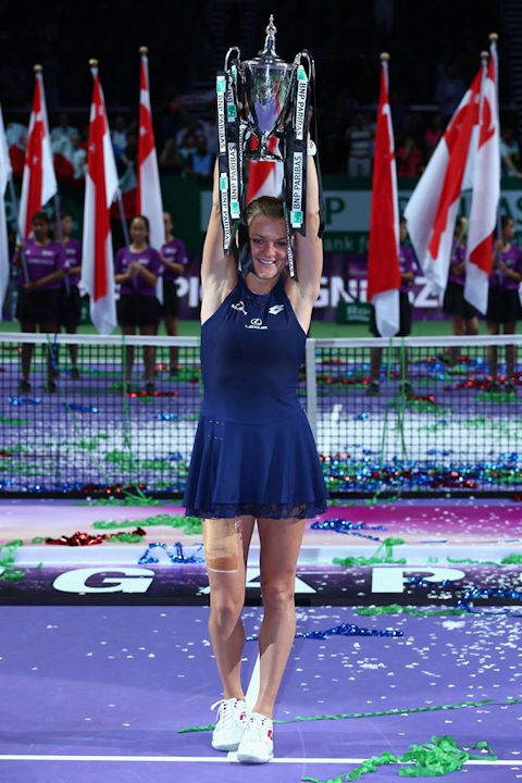 Aga Radwanska 2015 Simgapore WTA Champion