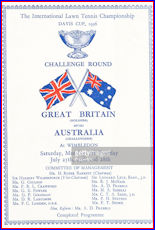 Tennis Programme 1936