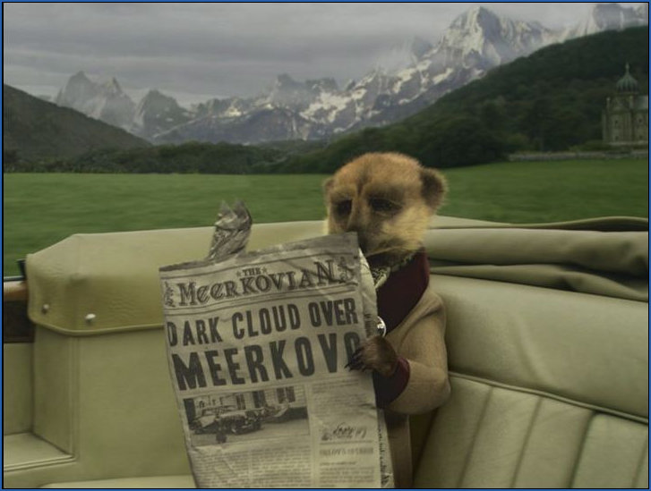 Orlov reading newspaper