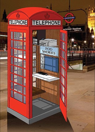 Future look of telephone kiosks