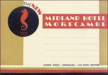 Original Luggage Label for Midland Hotel