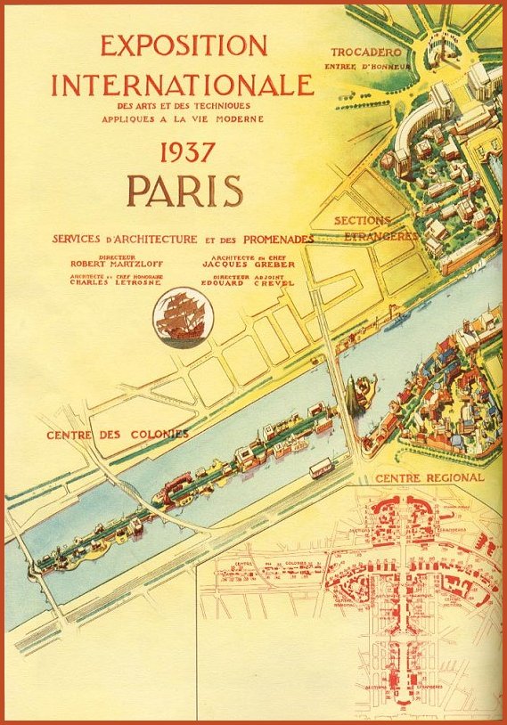 Paris Expo 1937 Map