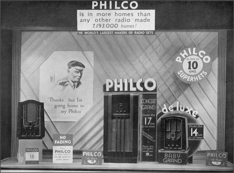 1934 Philco Ad for radios
