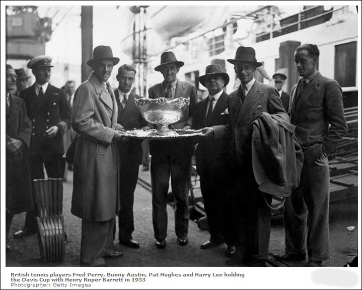 Triumphant 1933 Davis Cup team returns