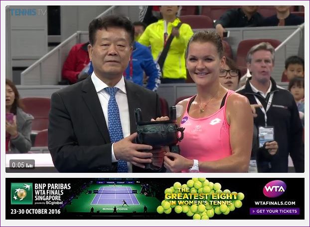 Aga receiving award for most energetic player