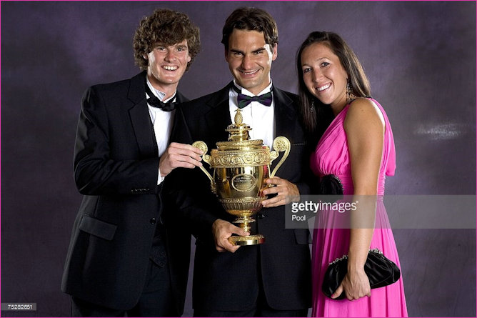 JJ, Murray and Federed at the Champions Ball