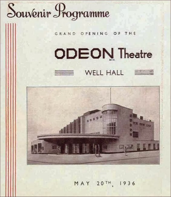 Odeon opening Well Hall, Eltham souvenir programme