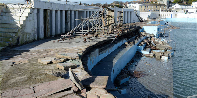 Jubilee Pool damaged by storms at sea