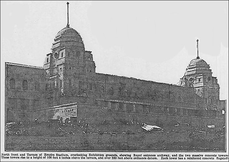 Inder construction in 1923 the Empire Stadium