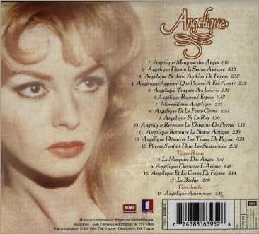 CD back cover of the film score 