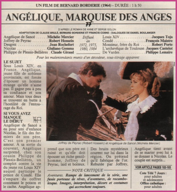 TV Programme write up  Film 1 Marquise
