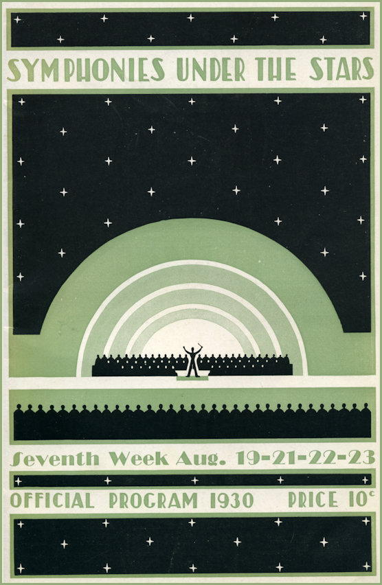 Hollywood Bowl Concert Programme dated 1930