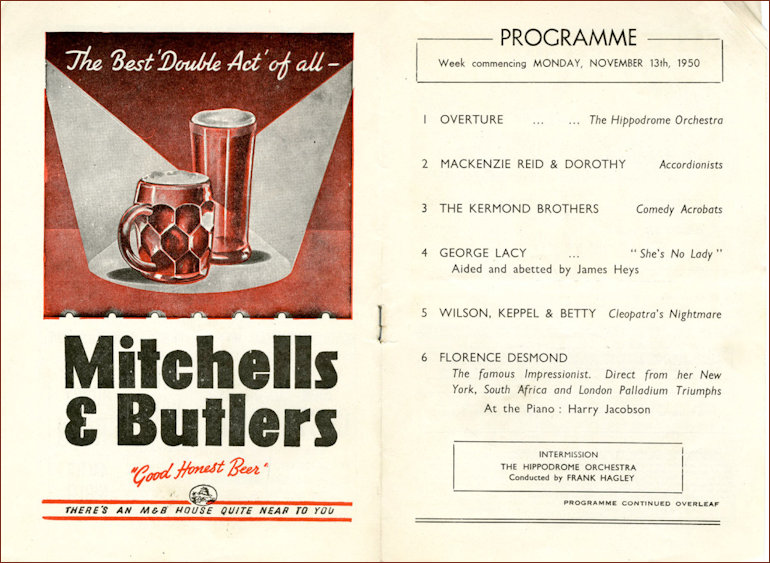 1950 Theatre Programme