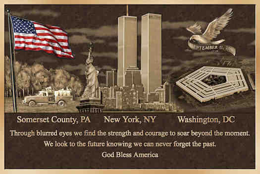 9/11 Memorial plaque