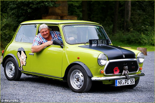 Mr Bean style classic mini in Germany