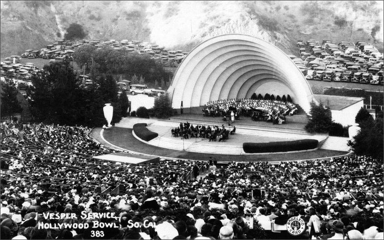 Hollywood Bowl Vespers Service June 1936