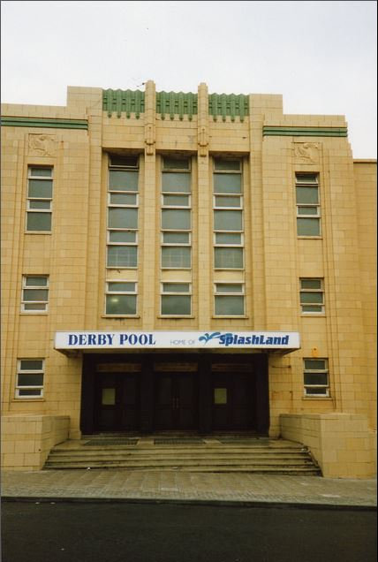 Front entrance to Derby Baths Blackpool