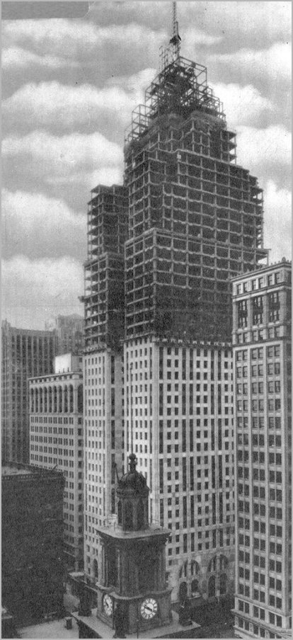 Penobscot Building work in progress late 1920s