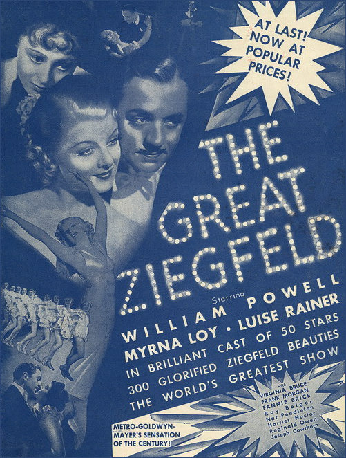 Blue Ziegfeld Poster