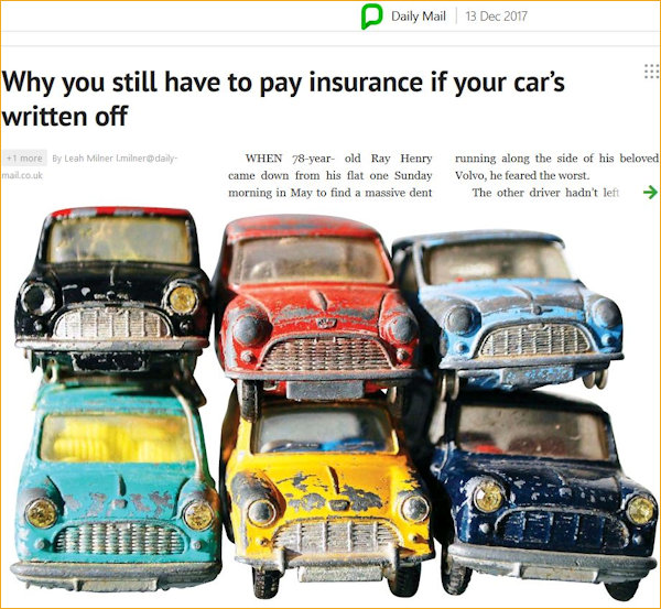 Article Heading highlighting legitimate insurance scam