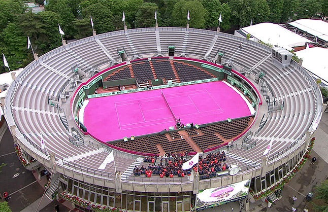 Aeriel View of Pink Court