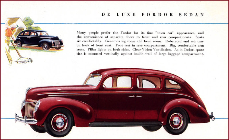 Ford V8 1939 Range brochure