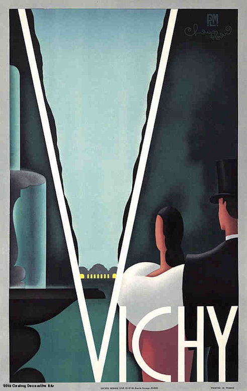Vichy Travel Poster by H Chauffard