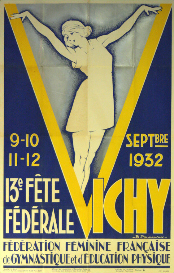 Female Gymnastics Poster 1932