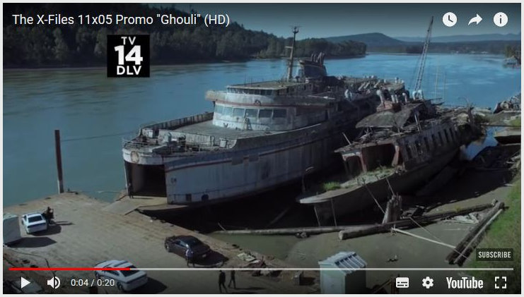Derelict Boat More derelict boat from X-File episode entitled Ghouli