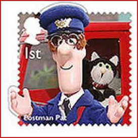 Postman Pat stamp