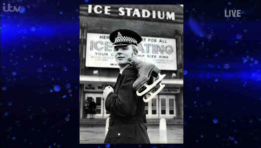 Chris outside the old Ice Stadium in the late 1970s