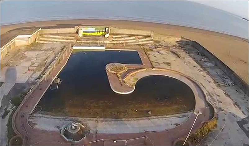 Aerial view of Swimming Pool site