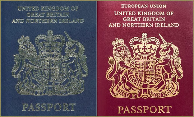 Proposed British Blue Passport