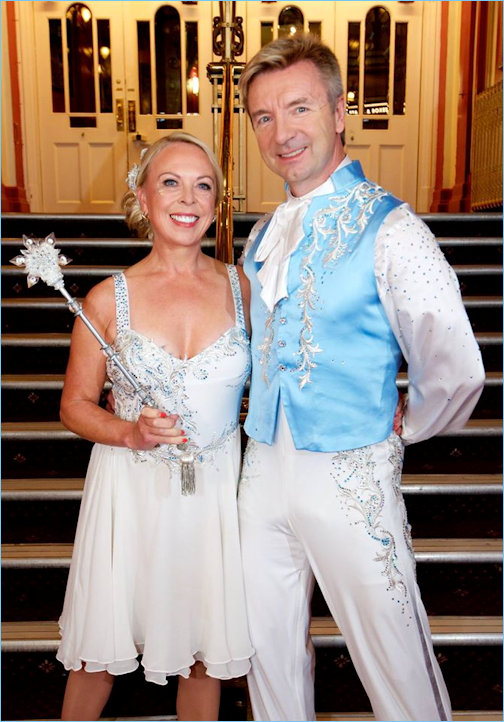 Torvill and Dean as the Fairy Godparents in Bristol