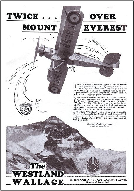 Westland Ad 1933 Everest
