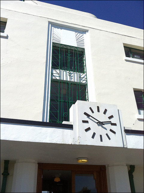 Detail of Entrance Clock at Shoreham