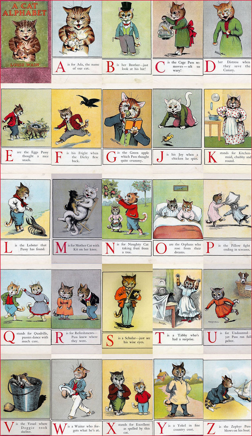 Cat Alphabet A to Z missing I poster