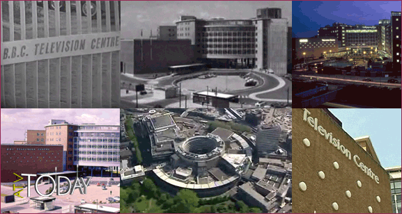 Compilation image of the various stages of Television Centre