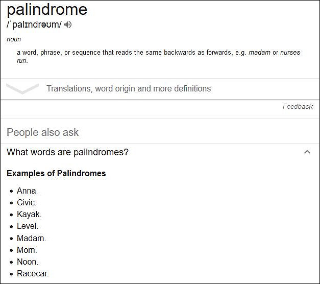 List of palindromes